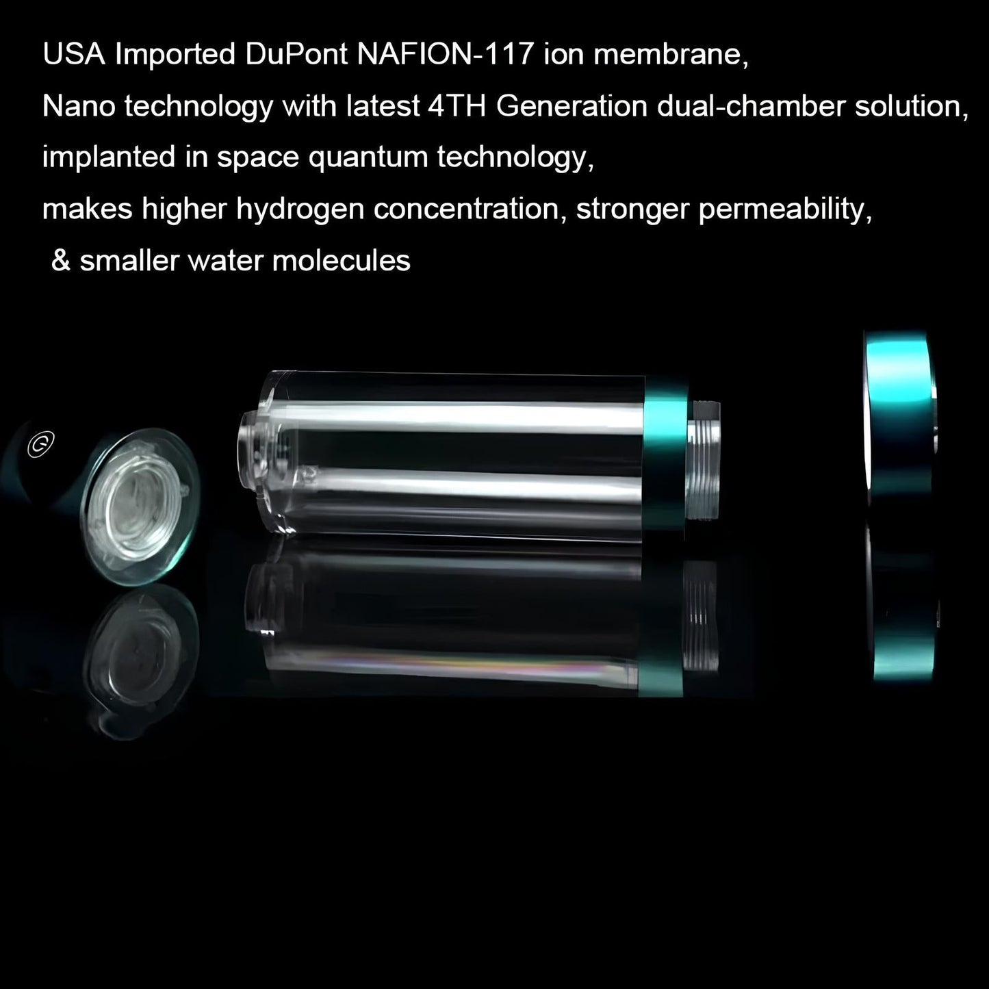 NovaHydro Elite 5000ppb Waterfles Waterstofionisator