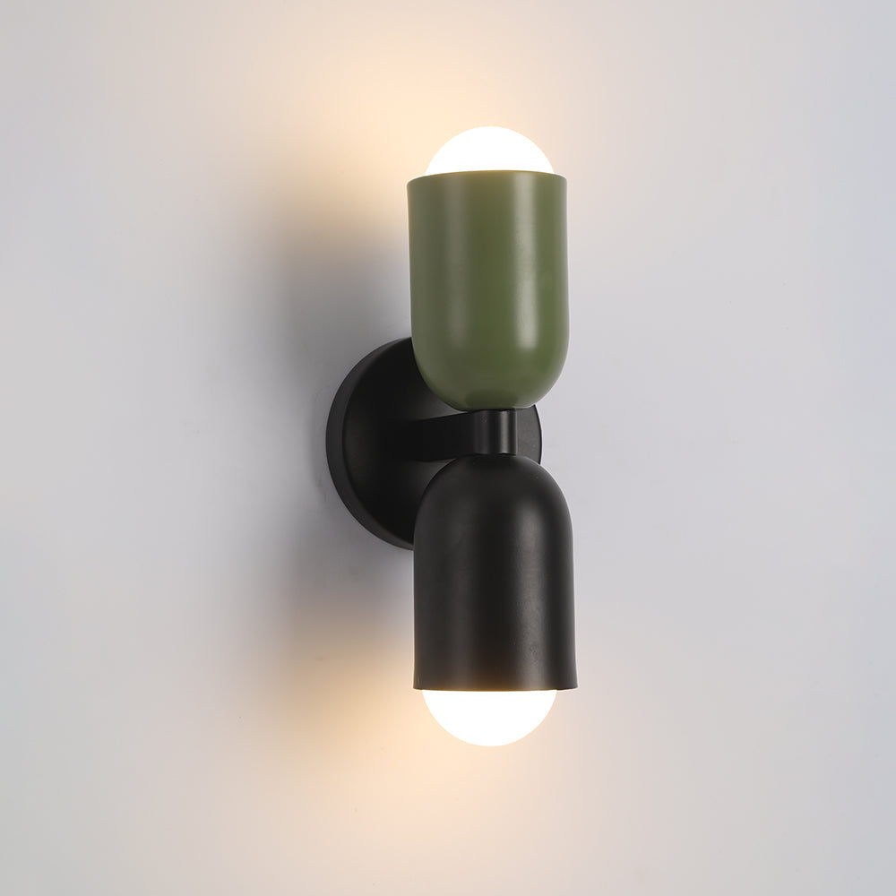 Kira Wandlamp Cilinder Scandinavisch Gekleurd Metaal Woonkamer