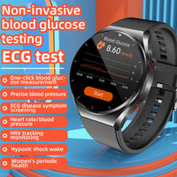 One-Click Bloedglucose|Bloedglucose Bloeddruk ECG|ECG HRV Hartslagmonitor Gezondheids Smartwatch
