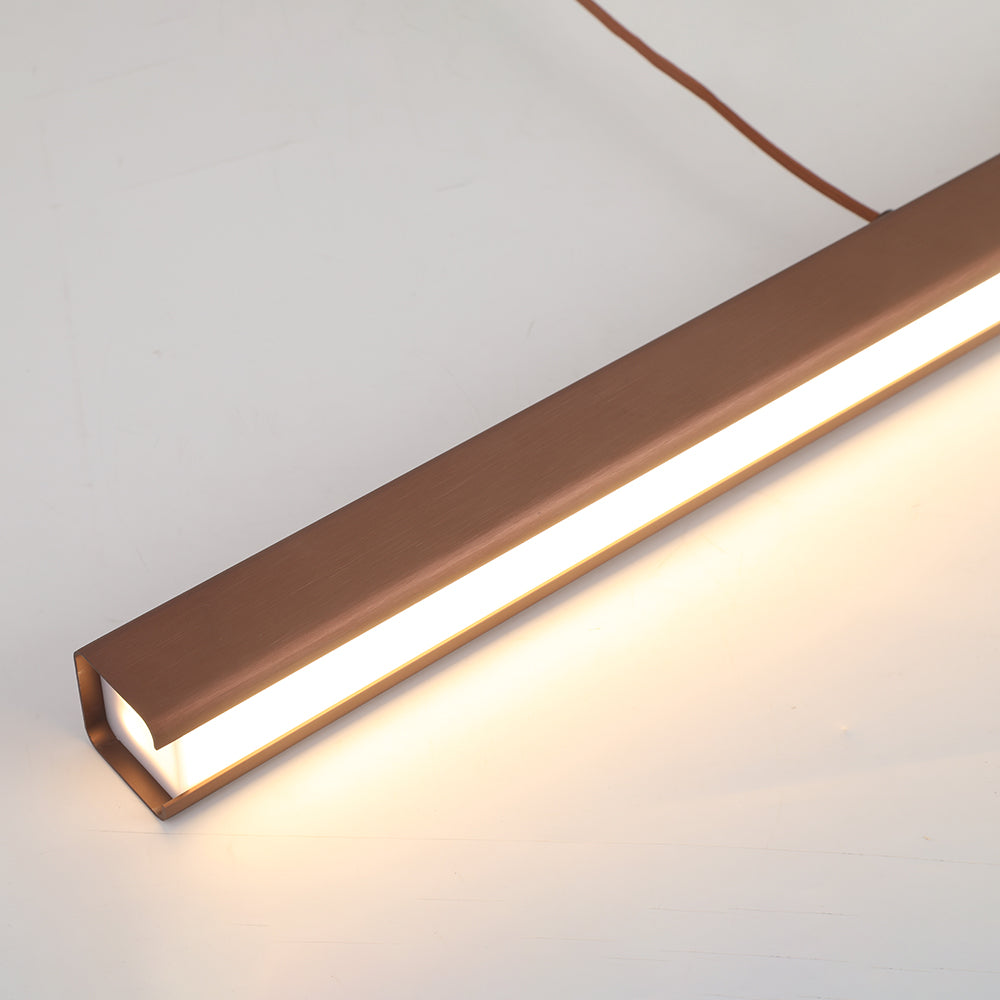 Arisha Moderne LED Hanglamp Lineair Zwart/Bruin Eetkamer Metaal