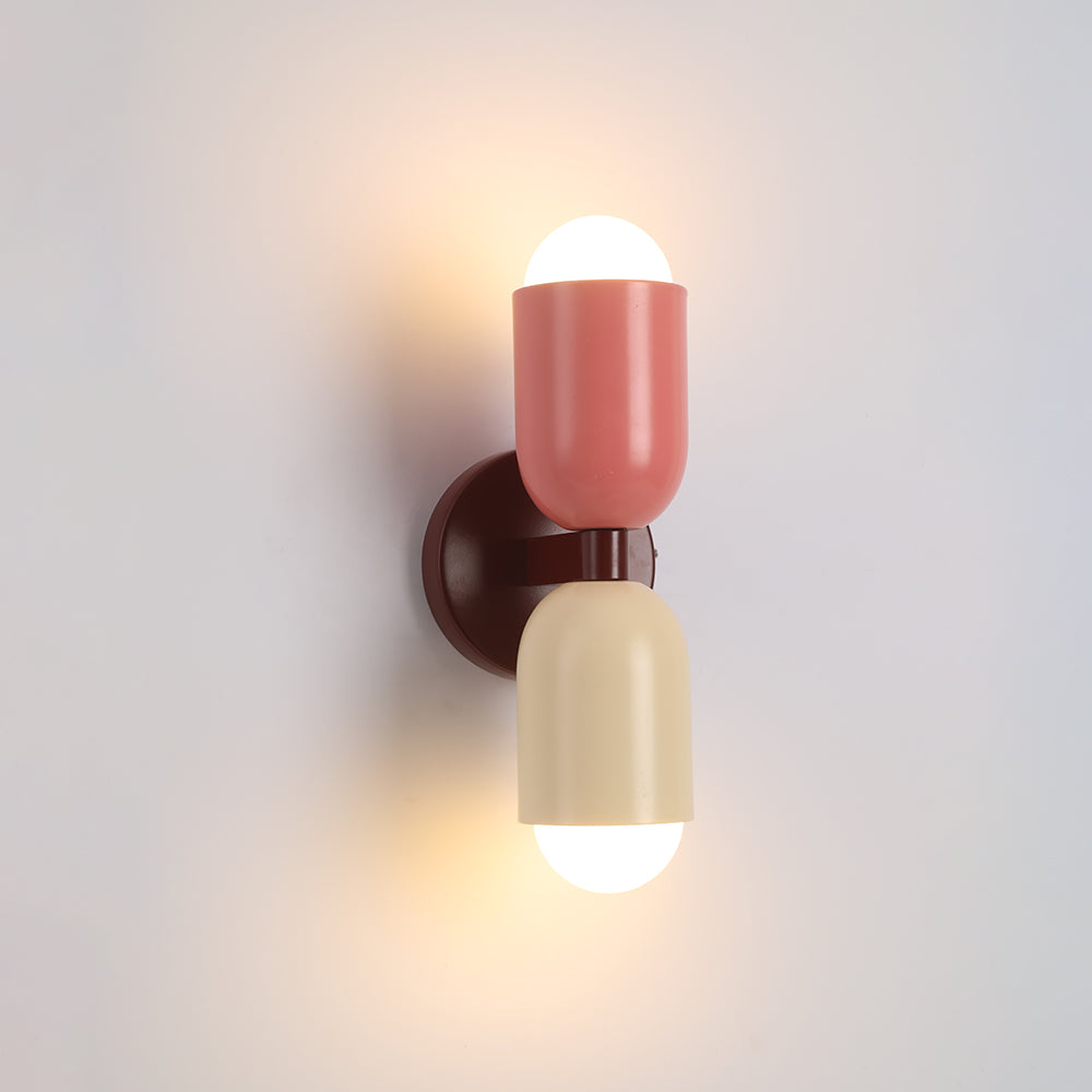 Kira Wandlamp Cilinder Scandinavisch Gekleurd Metaal Woonkamer