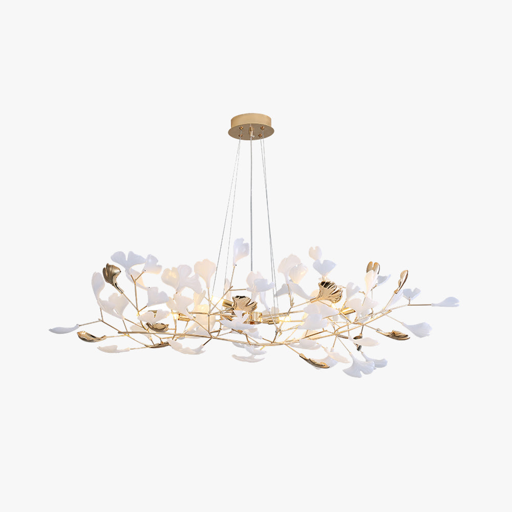 Jarn Hanglamp Blad/Multi Modern Metaal/Porselein Goud/Wit Woonkamer