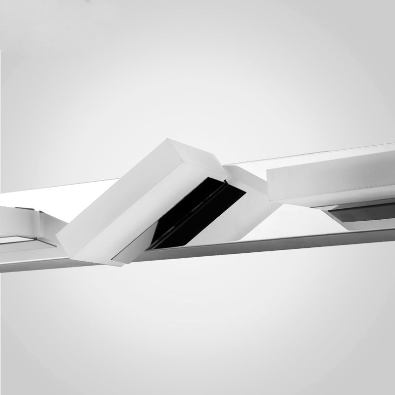 Arisha Design LED Wandlamp Vierkant Modern Metaal/Acryl Zilver Badkamer