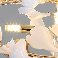 Jarn Hanglamp Blad/Multi Modern Metaal/Porselein Goud/Wit Woonkamer