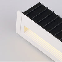 Ray Moderne Metalen Vierkante Buiten Deck/Stap Lamp, Zwart