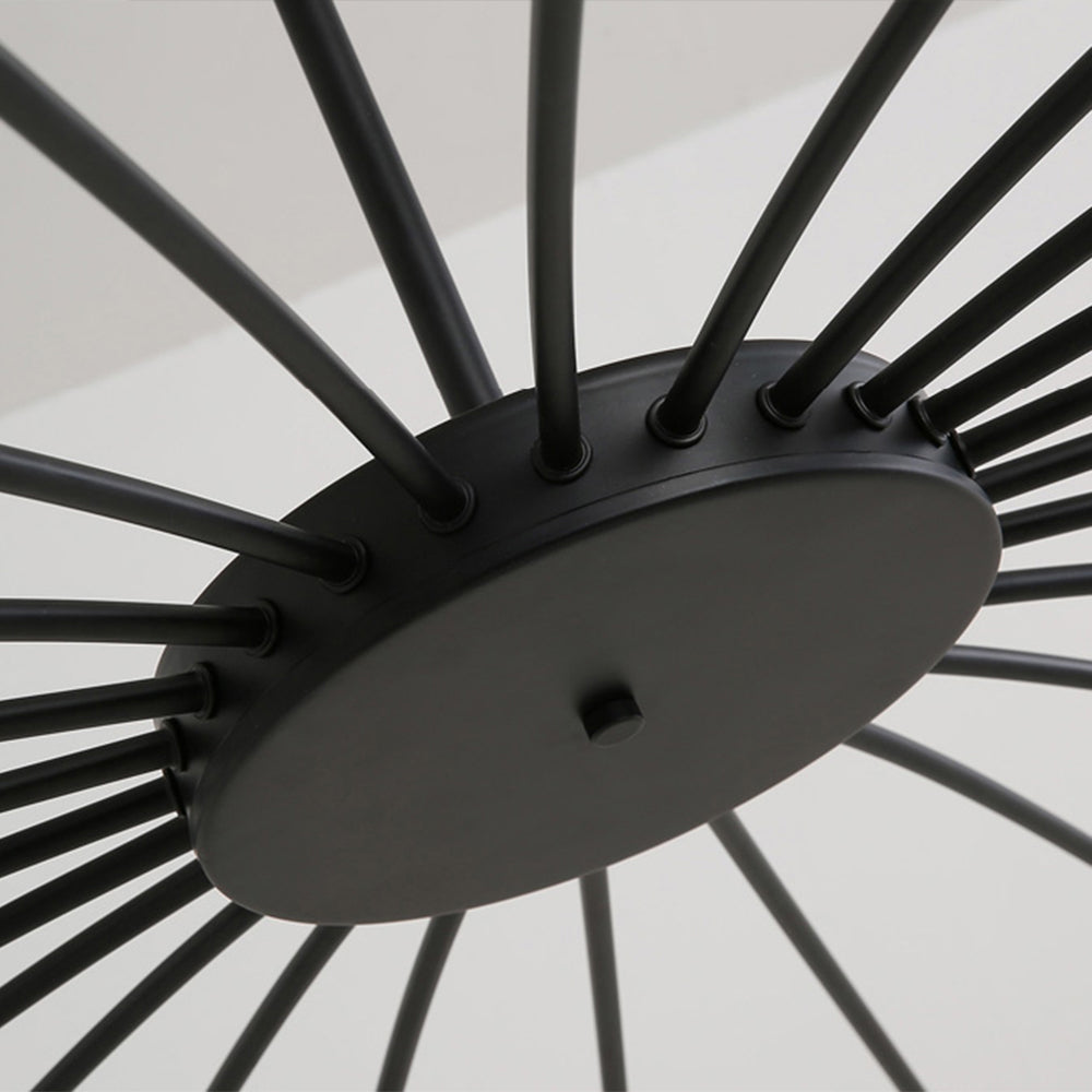 Arisha Moderne Geblazen Lineaire Metaal Meerdere Hoofd Chandeliers