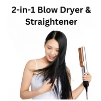 2-in-1 Haardroger & Steilijzer met Aangepaste Instellingen