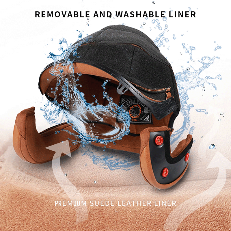 Classic Retro LumaLite Open Face Helm Arc Voor Rijders