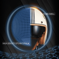 Classic Retro LumaLite Open Face Helm Arc Voor Rijders