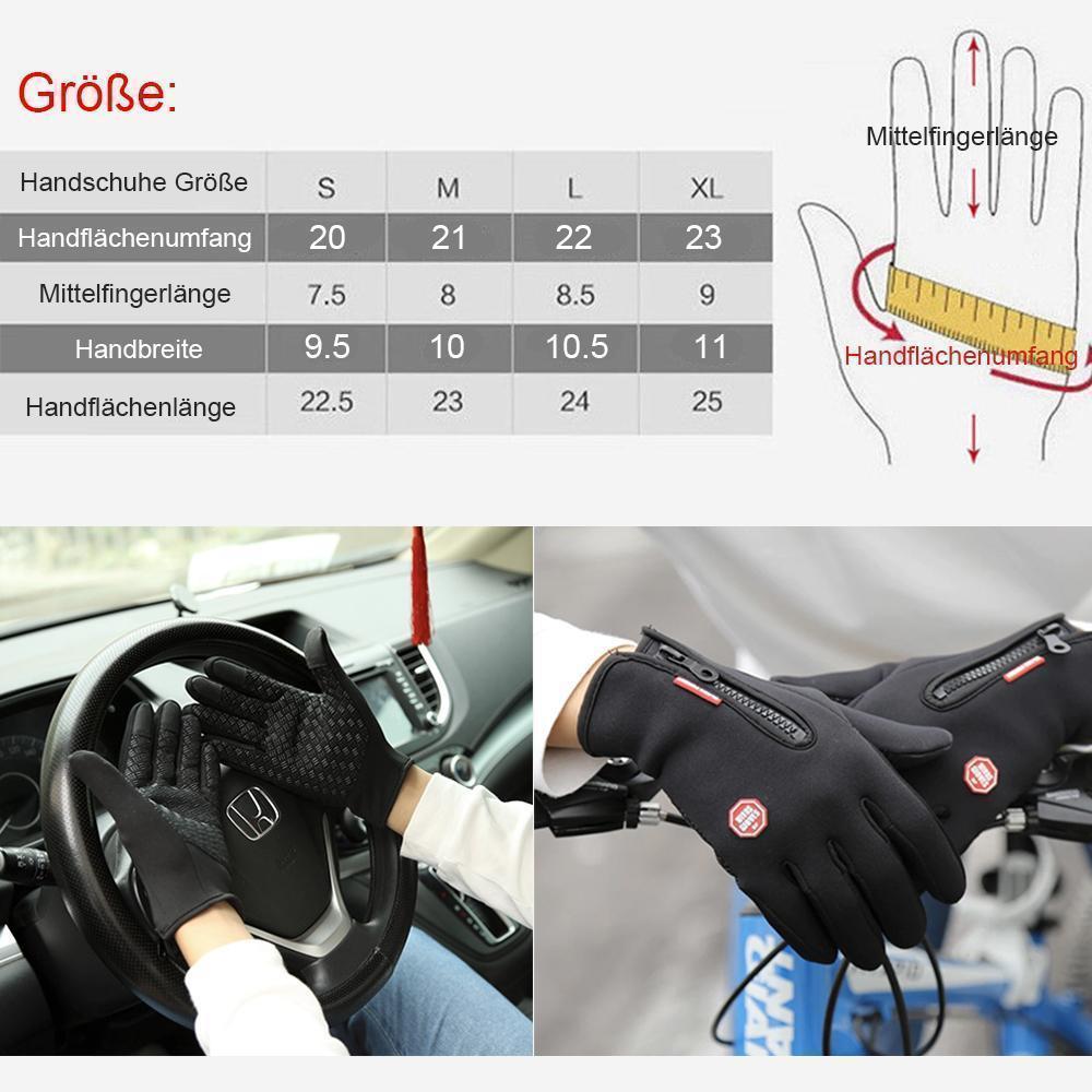 Premium warme winddichte waterdichte touchscreen handschoenen unisex