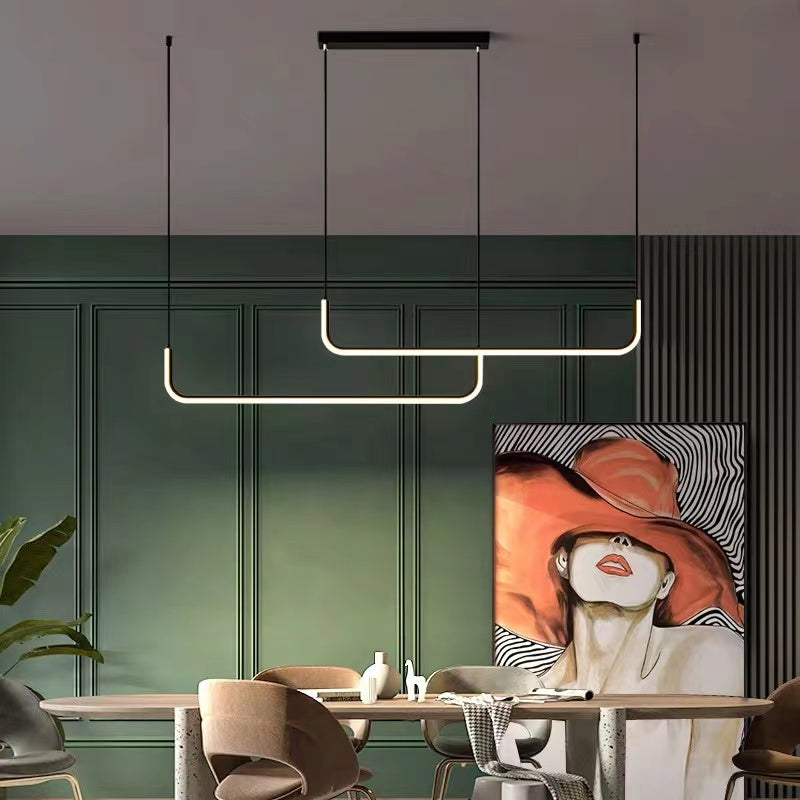 Arisha Moderne LED Hanglamp Goud/Zwart Metaal Eet-/Woonkamer