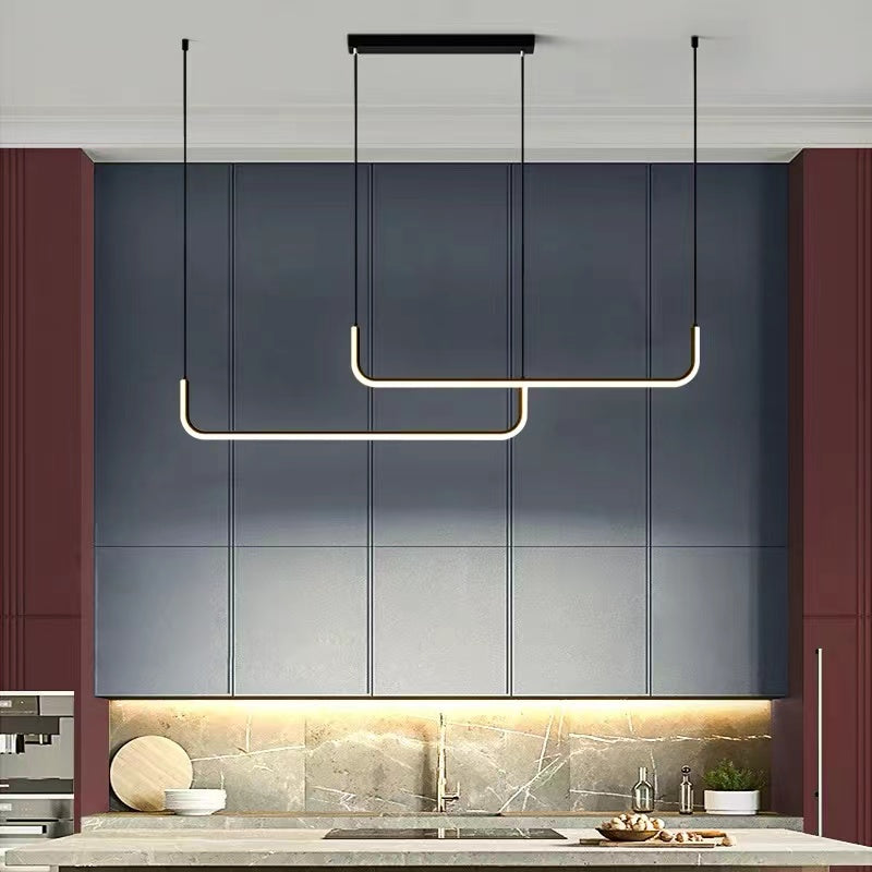Arisha Moderne LED Hanglamp Goud/Zwart Metaal Eet-/Woonkamer