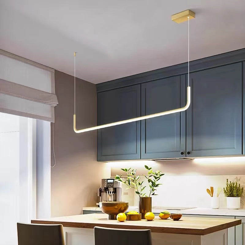 Arisha Moderne LED Hanglamp Goud/Zwart Metaal Eet-/Woonkamer