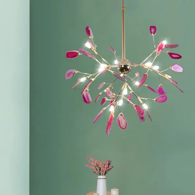 Aria Agaat Creatieve Kleurrijke Kroonluchter Slaapkamer/Woonkamer
