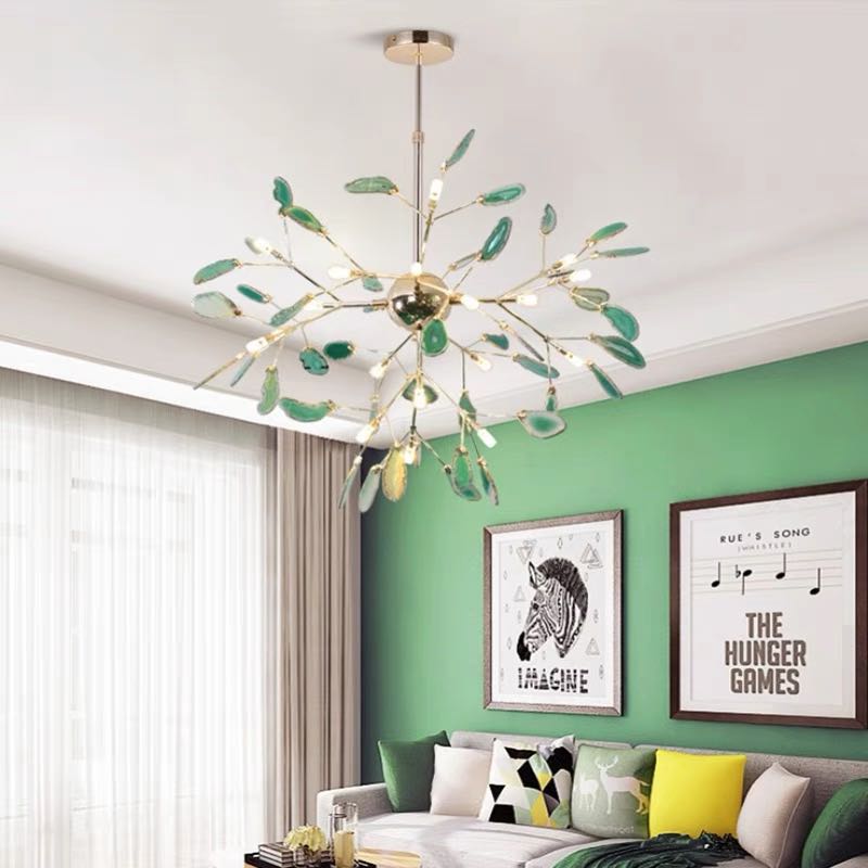 Aria Agaat Creatieve Kleurrijke Kroonluchter Slaapkamer/Woonkamer