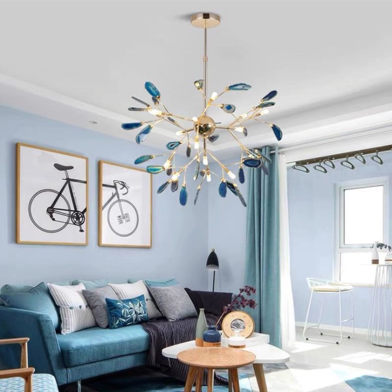 Aria Agaat Creatieve Kleurrijke Kroonluchter Slaapkamer/Woonkamer
