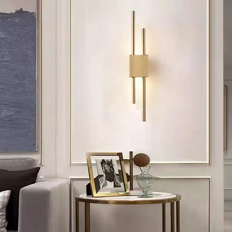 Drena Moderne Lineaire Wandlamp Marmer. Wit/Groen/Goud. Woonkamer