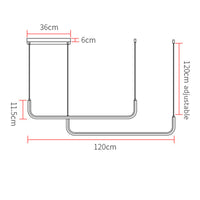 Clen Minimalistische Lineaire Hanglamp Goud/Zwart. Woonkamer