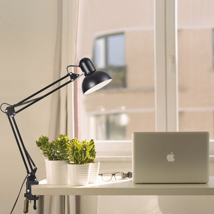 Moderne Minimalistische Verstelbare Metalen LED Tafellamp | 1-Licht Clip-On