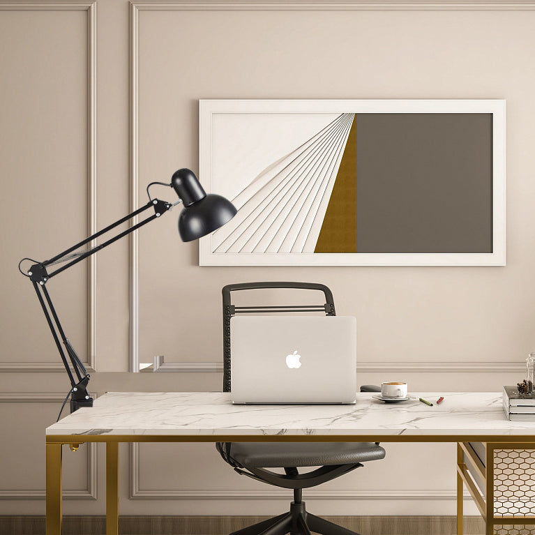 Moderne Minimalistische Verstelbare Metalen LED Tafellamp | 1-Licht Clip-On