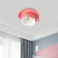Aria Moderne Koffiekoppen Keramische Flush Plafondverlichting