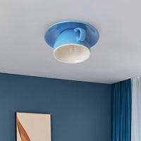 Aria Moderne Koffiekoppen Keramische Flush Plafondverlichting