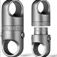 Draaibare titanium sleutelhanger | EDC sleutelhouder met magnetische snelsluitin