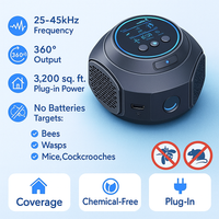 PulseGuard Ultrasone Bij- en Wespafschrikker, 360 Graden Dekking
