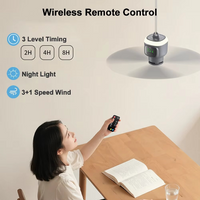 Ultieme oplaadbare plafondventilator voor buiten met een capaciteit van 12000 mAh en LED-verlichting