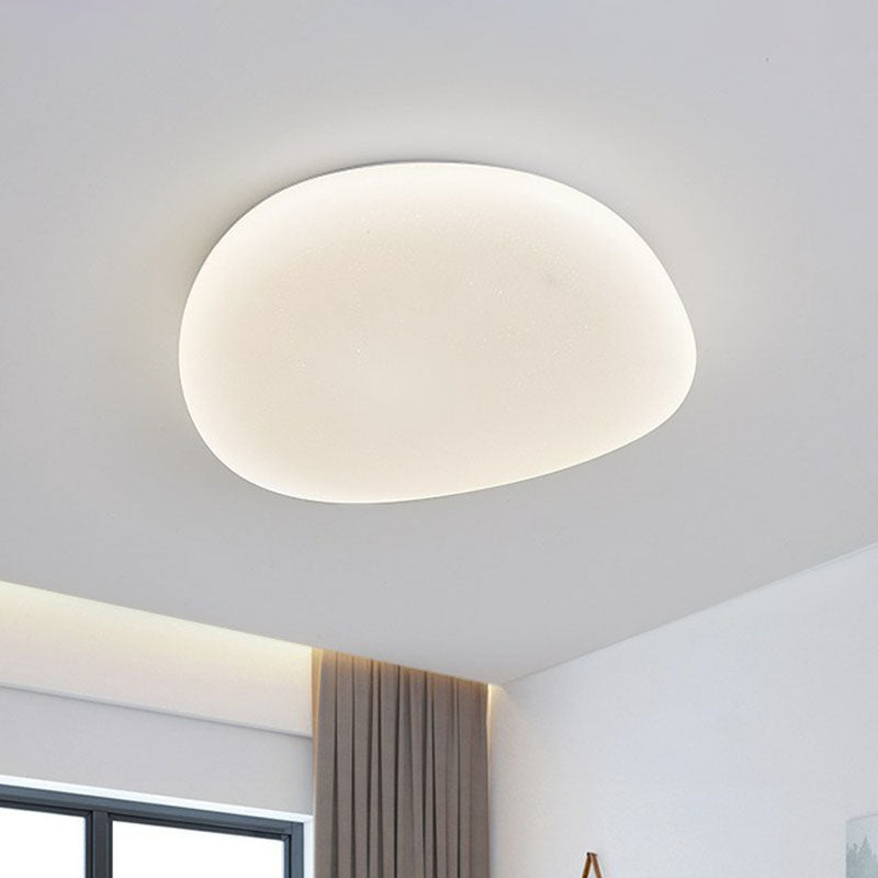 Pebble Stone Slaapkamer LED Plafondlamp Acryl Moderne Plafondlamp in Wit