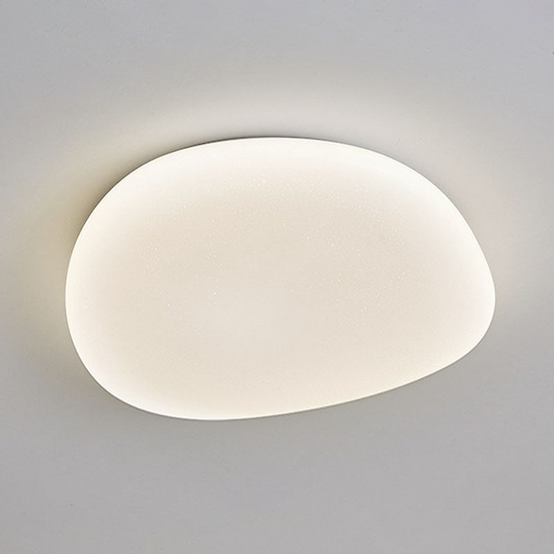 Pebble Stone Slaapkamer LED Plafondlamp Acryl Moderne Plafondlamp in Wit