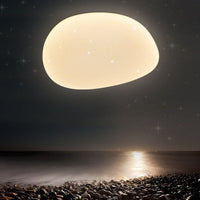 Pebble Stone Slaapkamer LED Plafondlamp Acryl Moderne Plafondlamp in Wit