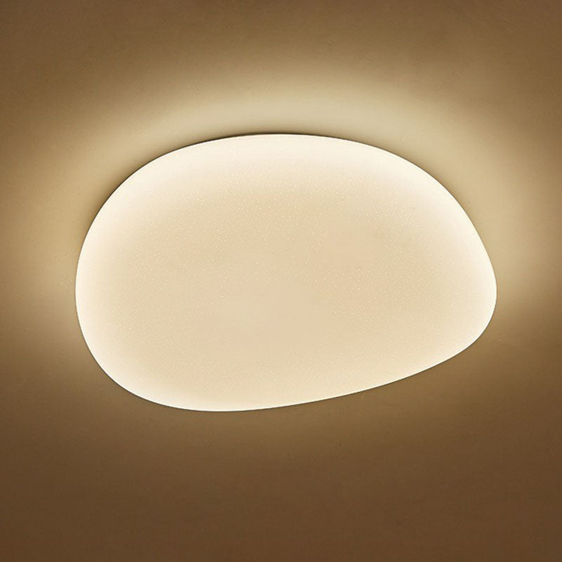 Pebble Stone Slaapkamer LED Plafondlamp Acryl Moderne Plafondlamp in Wit