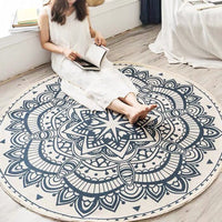 Ronde Boho Tapijt | Geometrisch Patroon van Katoen