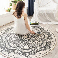 Ronde Boho Tapijt | Geometrisch Patroon van Katoen