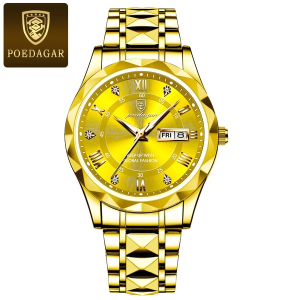 Waterdichte luxe herenarmbandhorloge van topmerk met verlichting