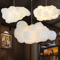 Cloud Plastic Kroonluchter Hanglamp Modern 2 Koppen Witte Hanglamp voor Slaapkamer