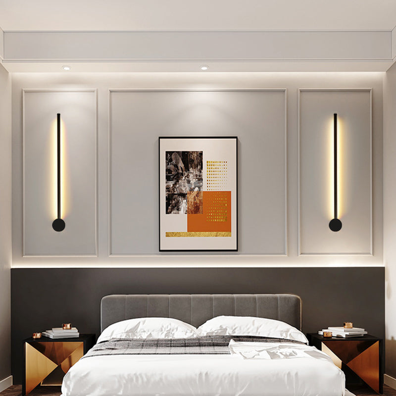 Slim Tube Vormige Wandlamp Verlichting Hedendaagse Metaal Woonkamer LED Wandlamp