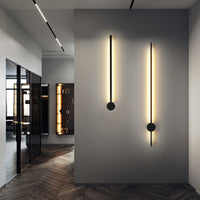 Slim Tube Vormige Wandlamp Verlichting Hedendaagse Metaal Woonkamer LED Wandlamp