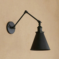 Boerderijstijl Conen Wandlamp 1 Lamp IJzeren Wandverlichting in Zwart/Roest voor Slaapkamer