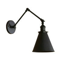 Boerderijstijl Conen Wandlamp 1 Lamp IJzeren Wandverlichting in Zwart/Roest voor Slaapkamer