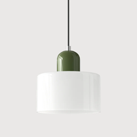 Vintage Hanglamp met Glazen Kap en Verstelbaar Snoer voor een Gezellige Sfeer