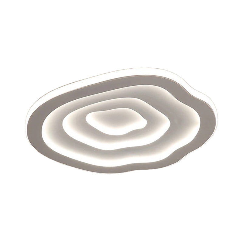 Ripple Acryl Plafondlamp Simpliciteit 16"/19.5"/23.5" Breed LED Witte Opbouwlamp in Warm/Witte Licht