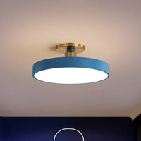 Ronde Flush Mount Licht Nordic Stijl Acryl Slaapkamer LED Semi Flush Plafond Licht