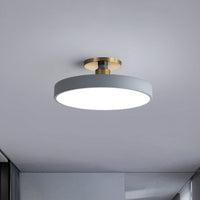 Ronde Flush Mount Licht Nordic Stijl Acryl Slaapkamer LED Semi Flush Plafond Licht