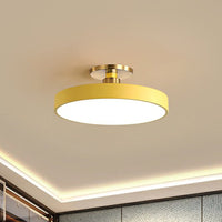 Ronde Flush Mount Licht Nordic Stijl Acryl Slaapkamer LED Semi Flush Plafond Licht