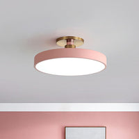 Ronde Flush Mount Licht Nordic Stijl Acryl Slaapkamer LED Semi Flush Plafond Licht