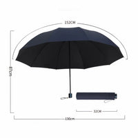 Bolendo XXL Knirps 3-Personen Regenboog - 130 cm Spanwijdte, opvouwbaar, winddicht
