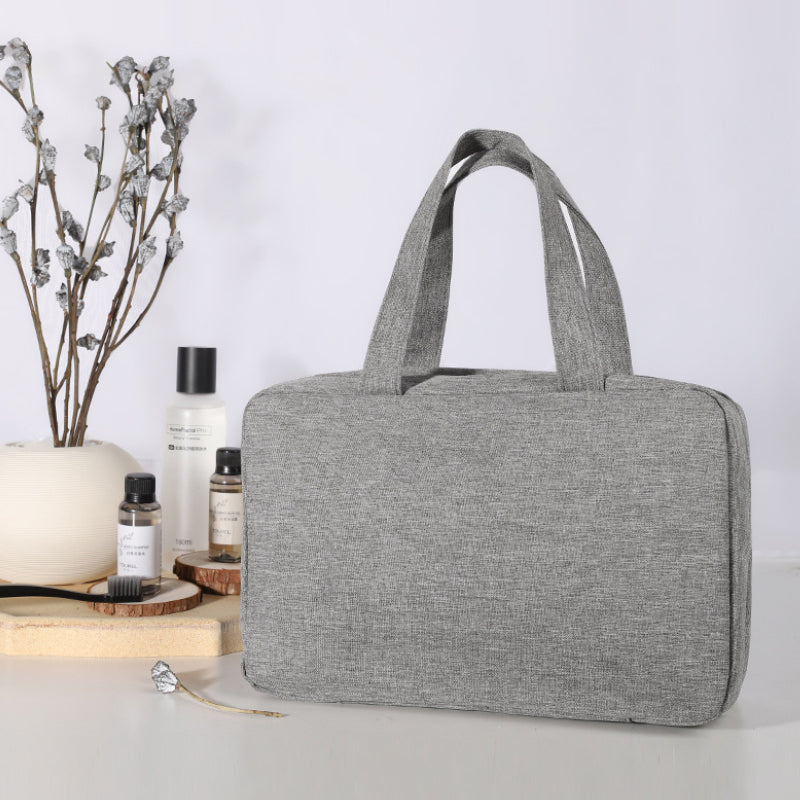 Travelique Reiskosmetik Organizer | Compact & Waterafstotend | Met 4 vakken & 360° haak | Voor dames & heren