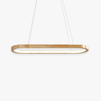 Veon Hedendaagse Ovale Houten Hanglamp